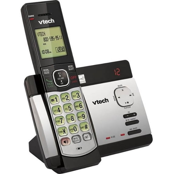 VTECH CRDLS ANS SYS,CID,SIL/BLK