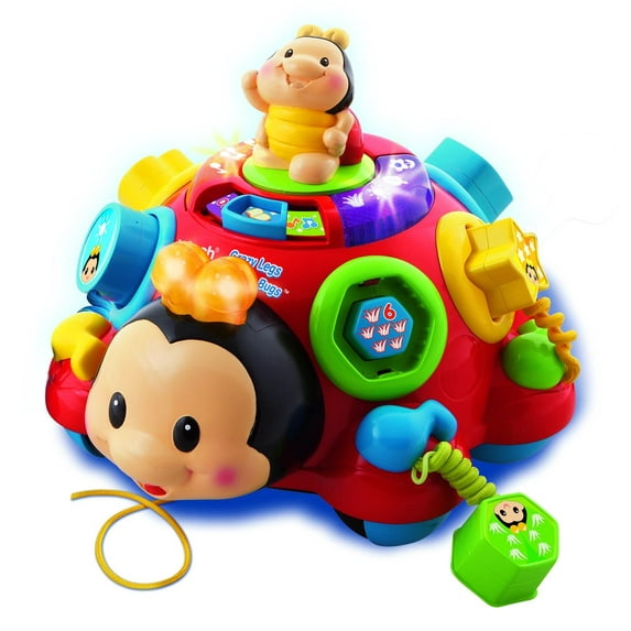 VTech Crazy Legs Learning Bugs, Baby Toy, Learn Shapes and Numbers, Red
