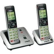VTech DECT 6.0 2-Handset Cordless Expandable Speakerphone with Caller ID , VTCS6619-2
