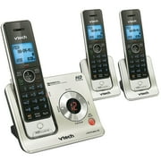 VTech DECT 6.0 3-Handset Expandable Cordless Phone & Answering System with Caller ID & Call Waiting, Gray & Silver, CS66293