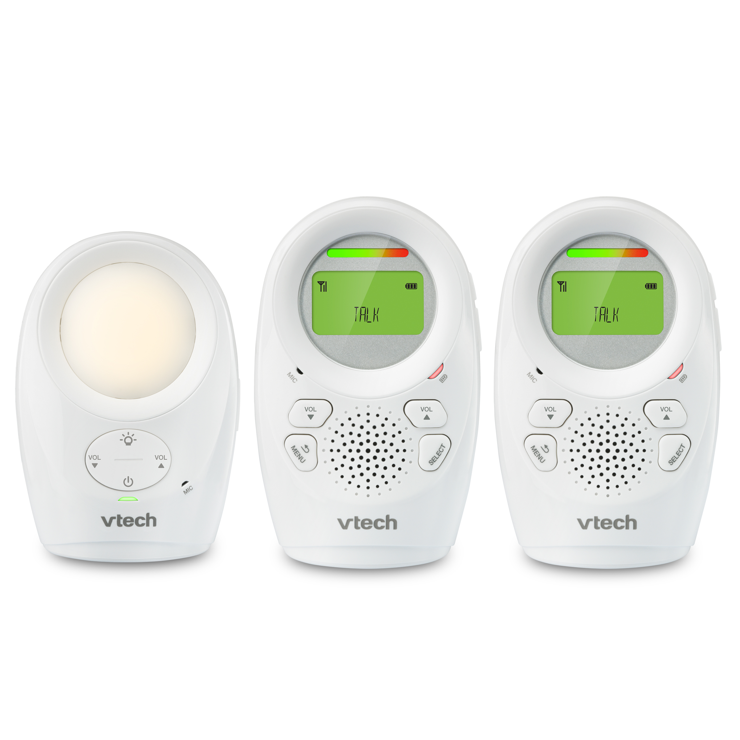 VTech DM1211-2 DM1211 Digital Audio Baby Monitor with Enhanced Range (2 Parent Units) - image 1 of 11
