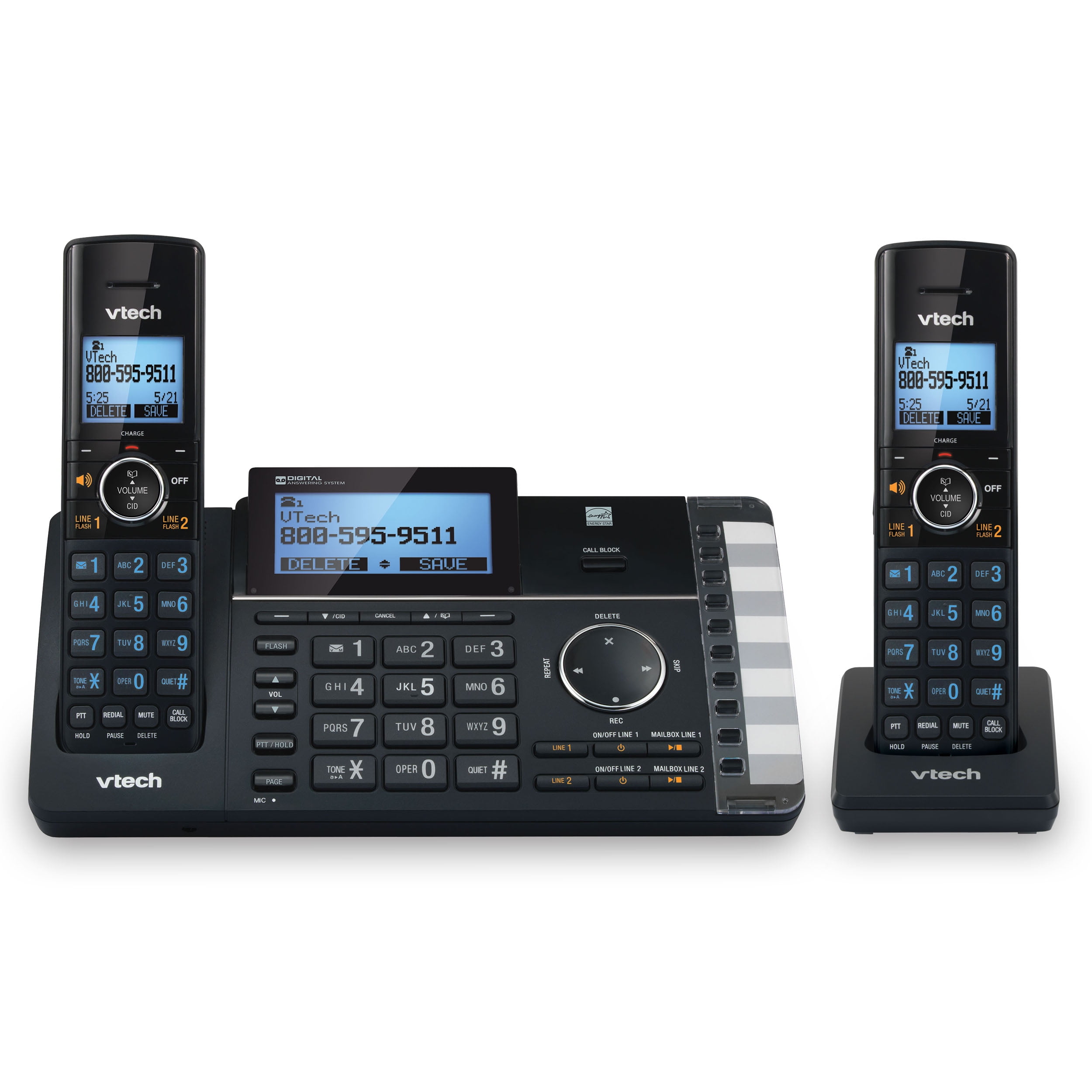 VTech DS62512 2 Handset 2Line Answering System with Smart Call
