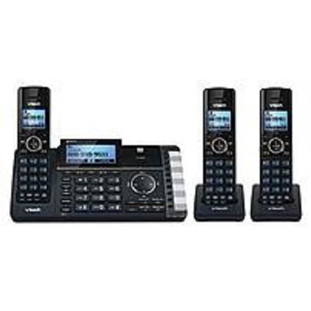 VTech DS6251-3 DECT 6.0 3 Handsets Cordless Phone with Hearing Aid Compatibility, Black, 3 Count