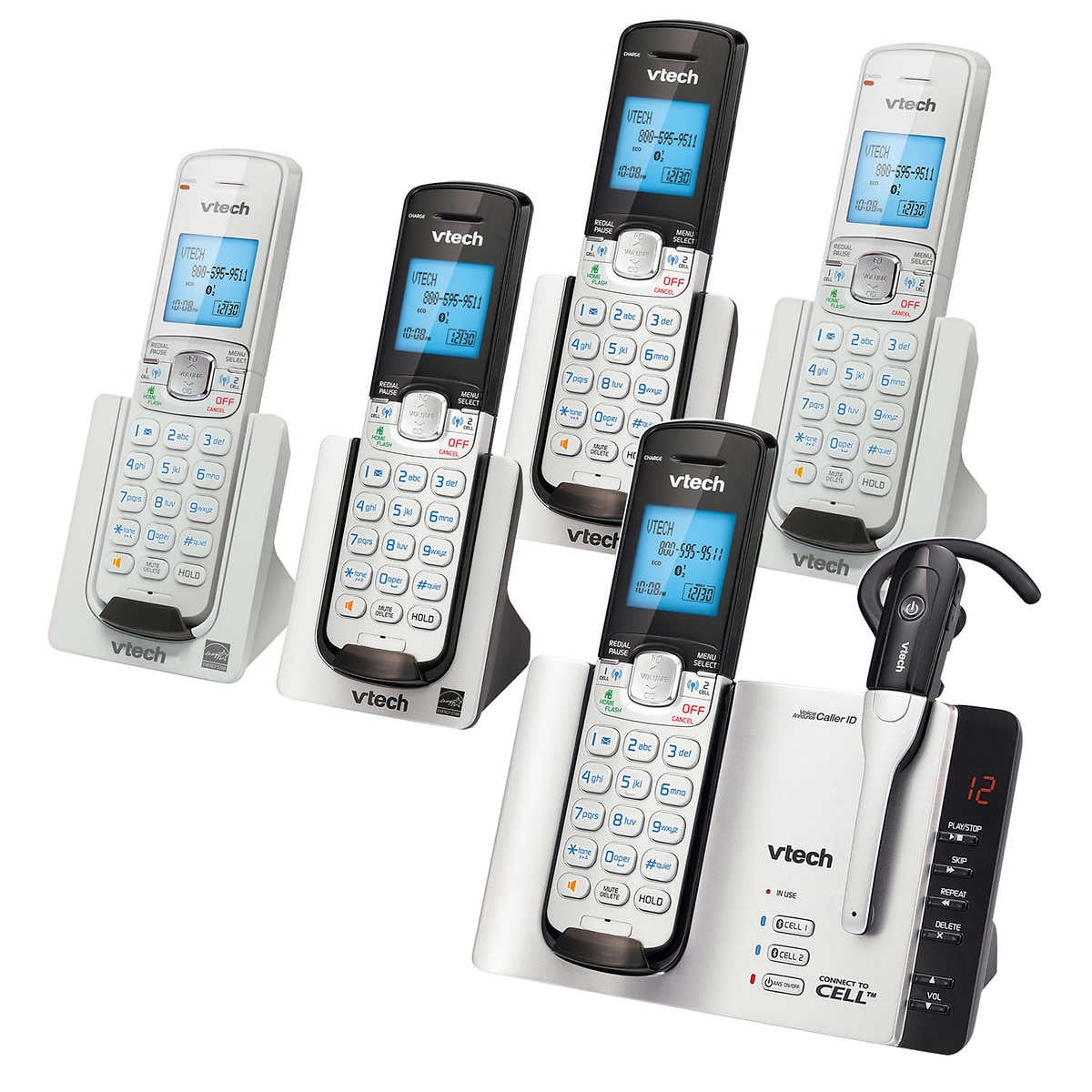 VTech DS66736C 5Handset Expandable Cordless Phone