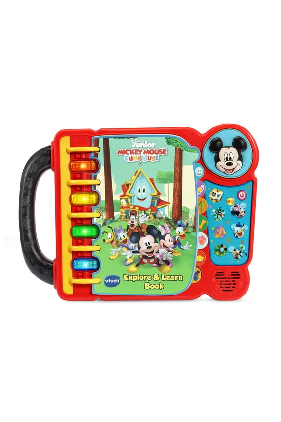 VTech Disney Junior Mickey Mouse Funhouse Explore & Learn Book Baby and Toddler Toys
