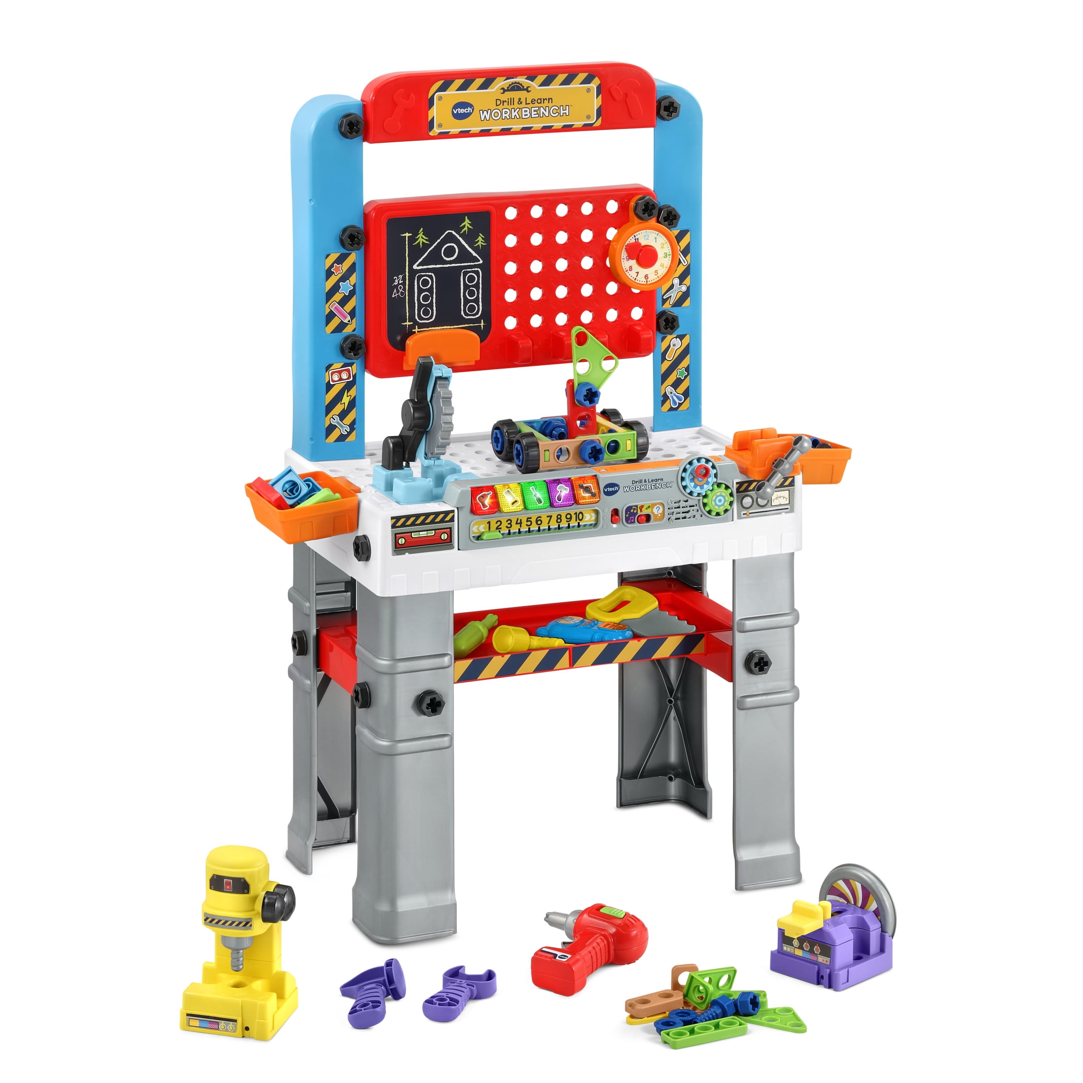 VTech Drill & Learn Workbench Toys for Kids, Pretend Play for Toddlers ...