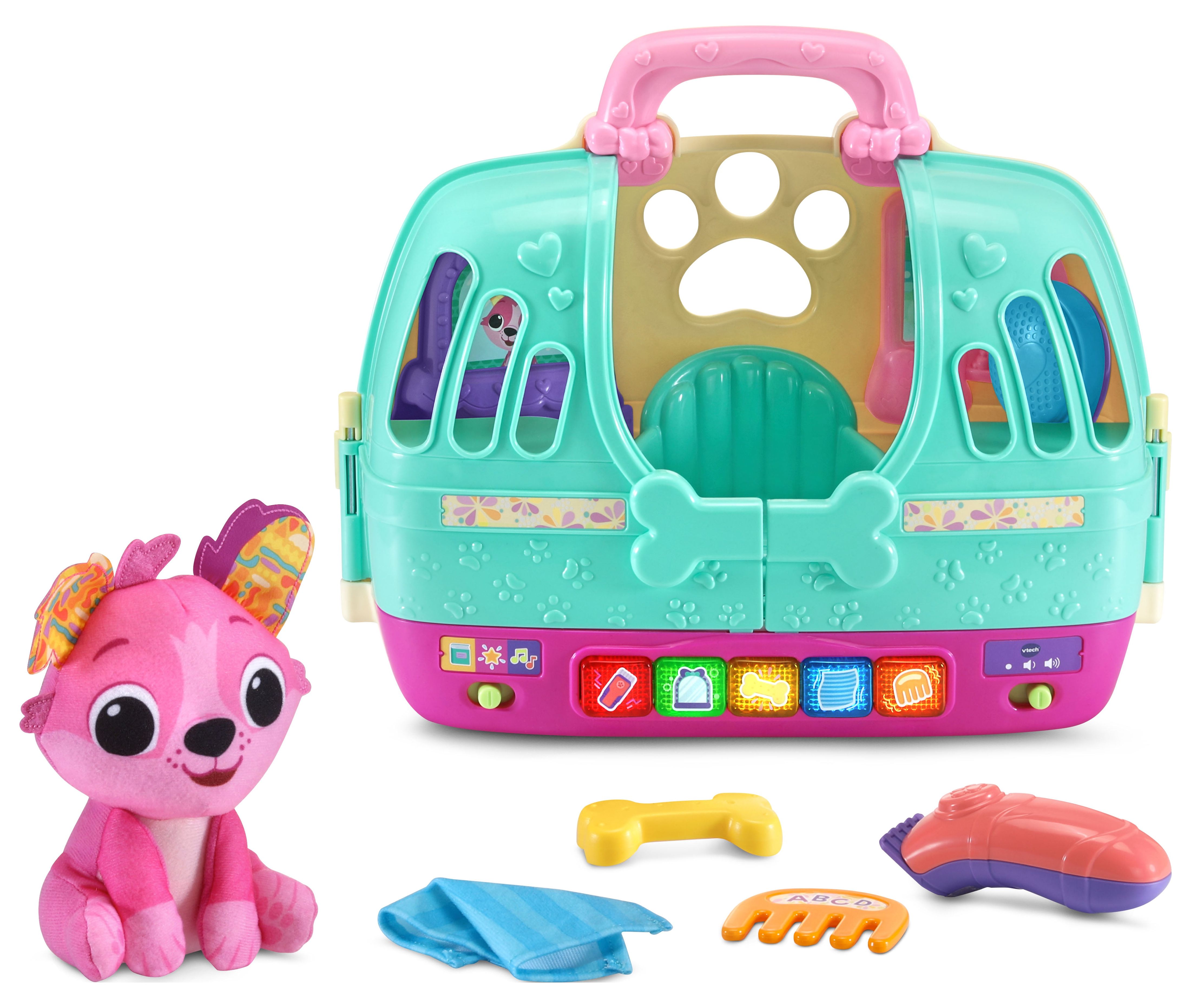 VTech® Glam & Go Puppy Salon™ & Carrier With Grooming Tools - image 1 of 8