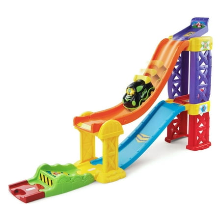VTech Go! Go! 3-in-1 Launch and Play Raceway, Interactive Playset with SmartPoint Race Car