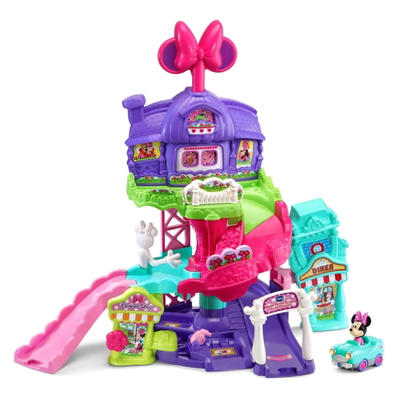 VTech Go! Go! Smart Wheels Minnie Mouse Around Town Playset with Car