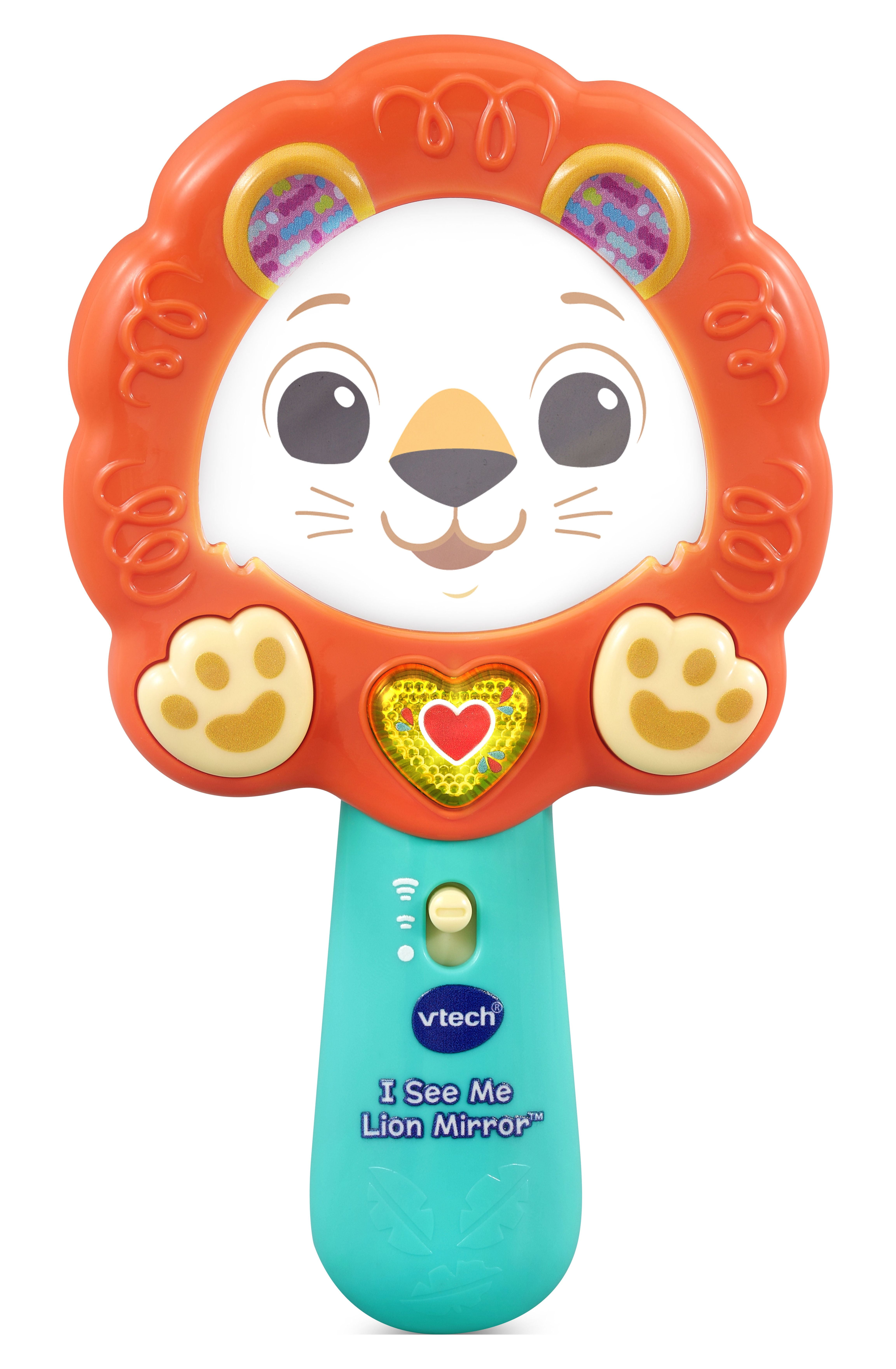 VTech I See Me Lion Mirror Interactive Musical Mirror for Infants, Teaches  Self-Awareness 