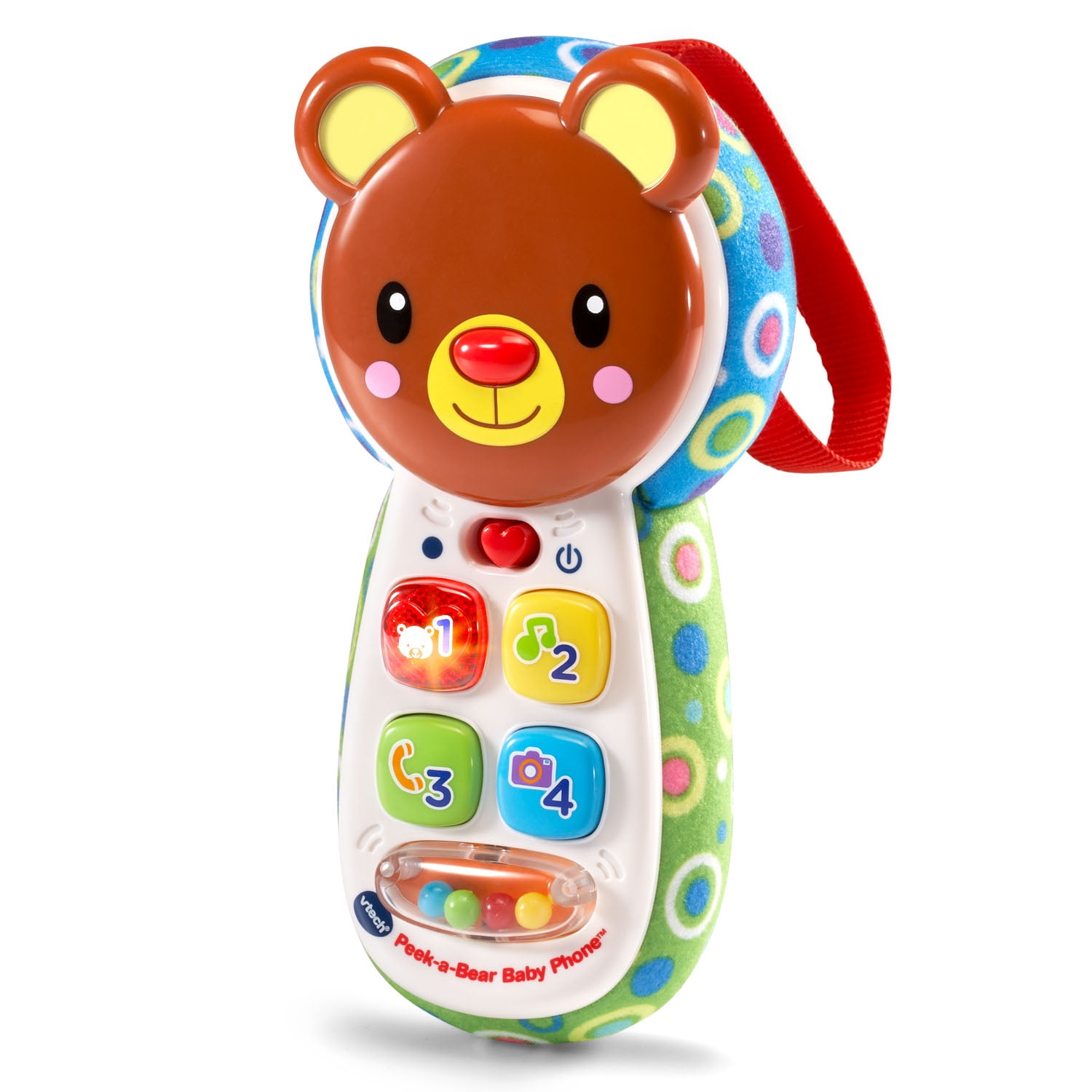 VTech Peek-a-Bear Baby Phone, Toy Phone with Lights and Music for Baby