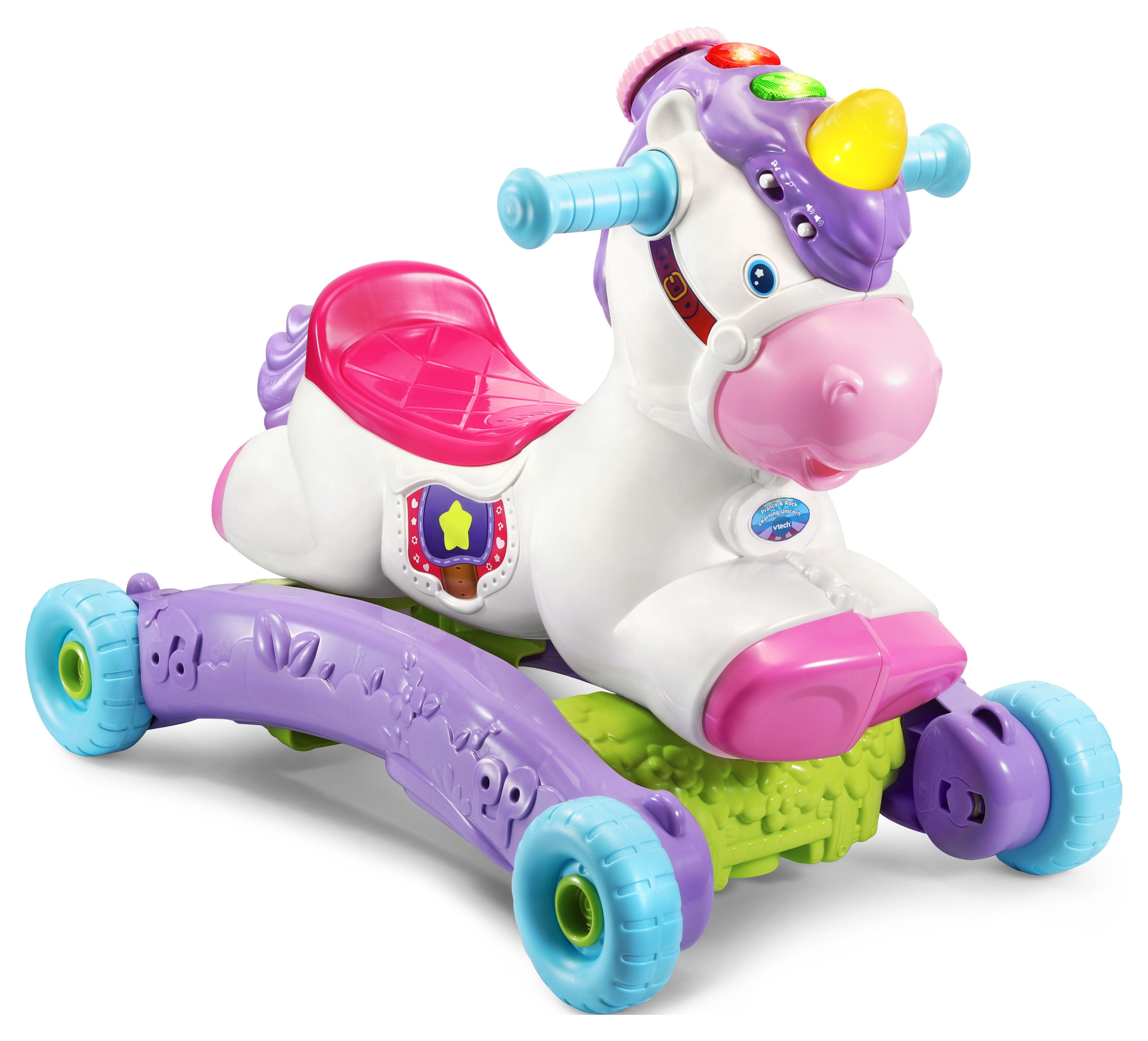 VTech Prance and Rock Learning Unicorn, Rocker to Rider Toy, Motion-Activated Responses - image 1 of 14