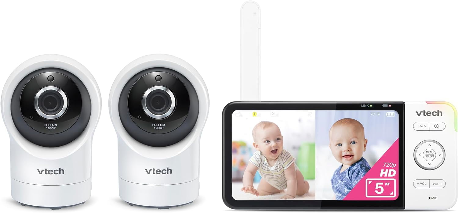 VTech RM5764-2HD 1080p Smart WiFi Remote Access 2 Camera
