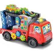 VTech Road Rescue Interactive Car Carrier Truck, Includes 2 Cars & 55+ Sound Effects