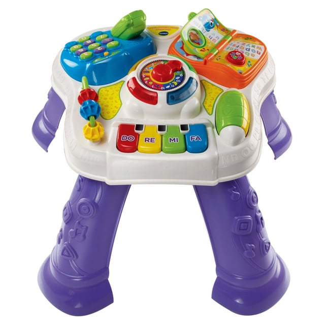 VTech Sit-to-Stand Learn and Discover Table, Activity Toy for Baby