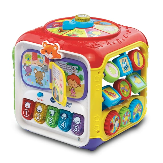 VTech Baby Sort & Discover Activity Cube with Accessories, Baby and Toddler Toys