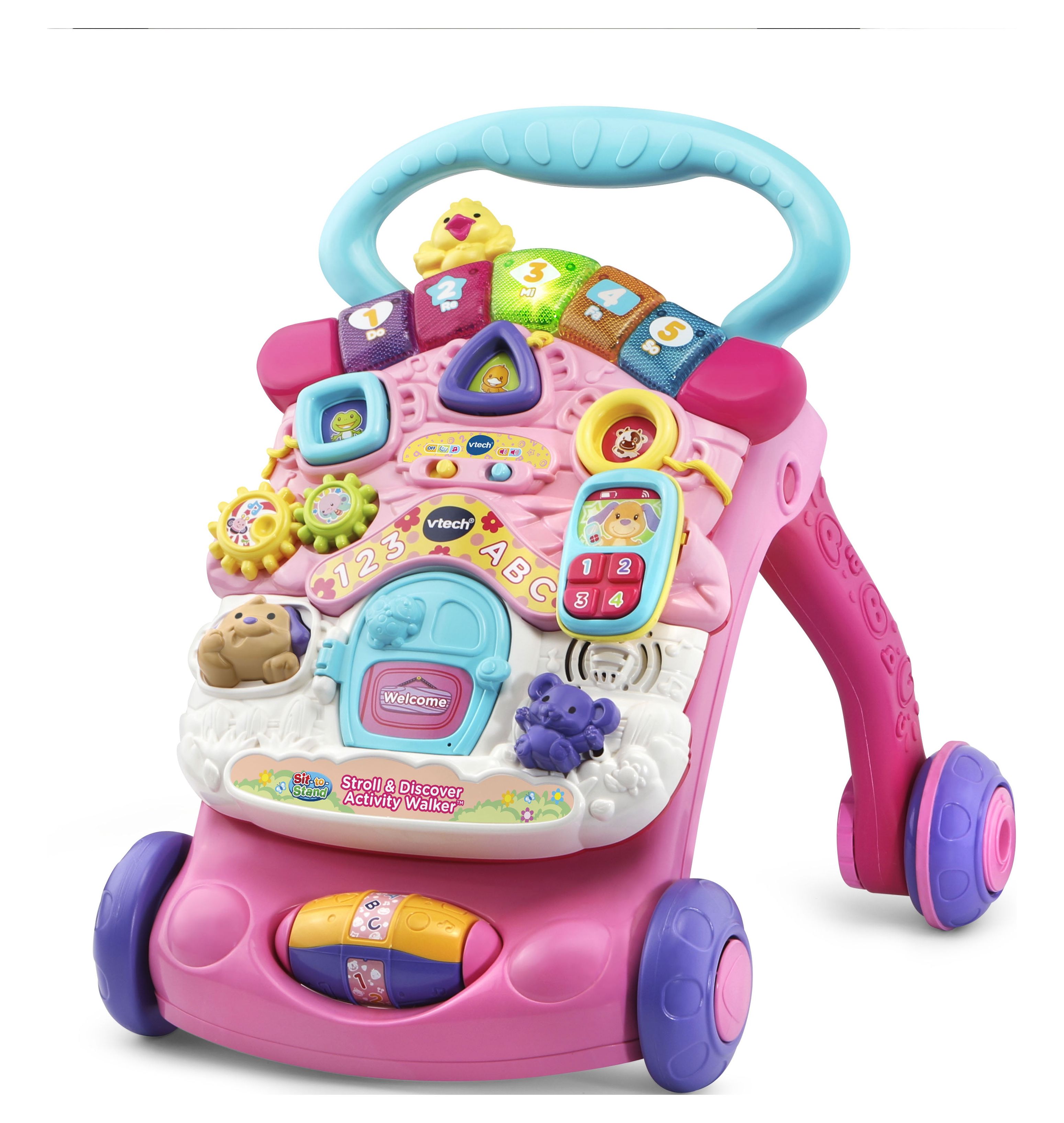VTech® Stroll & Discover Activity Walker™ 2 -in-1 Pink Toddler Toy 9–36 months - image 1 of 5