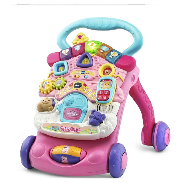 VTech® Stroll & Discover Activity Walker™ 2 -in-1 Pink Toddler Toy 9–36 months