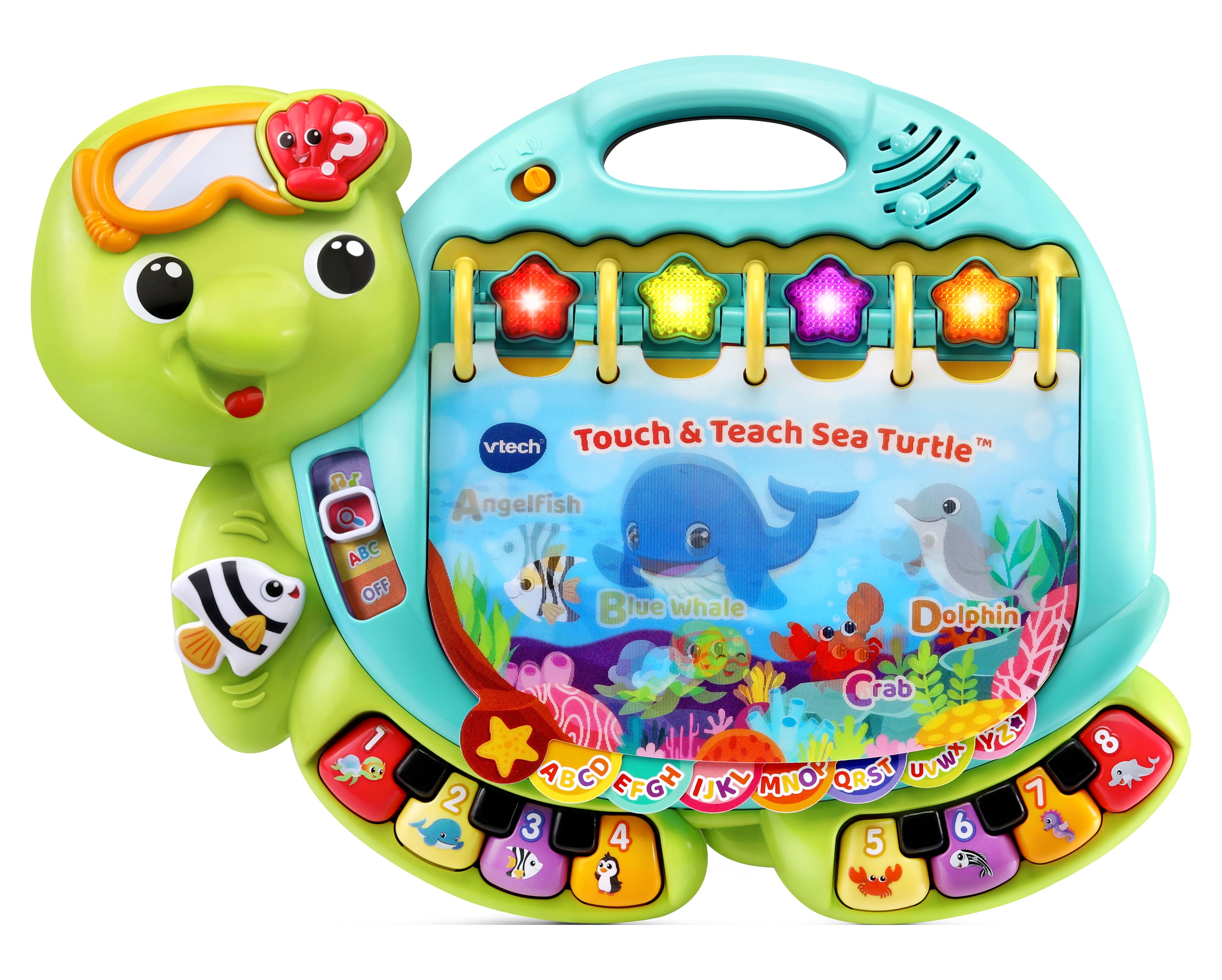 VTech Touch & Teach Sea Turtle Interactive Learning Book for Kids, Encourages Reading - image 1 of 9