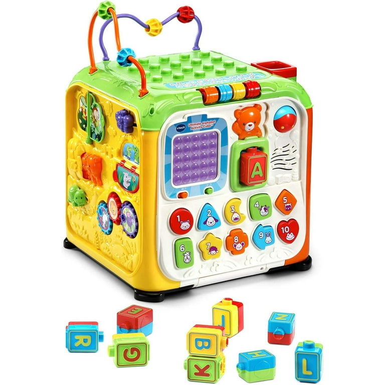 VTech Ultimate Alphabet Activity Cube, Green - Learning Toy for