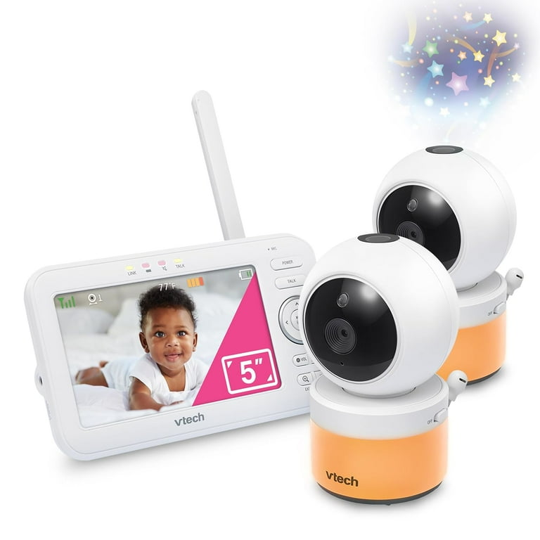 VTech VM 5 720p Digital Camera Video Baby Monitor with Color Night Light Glow Projection Walmart