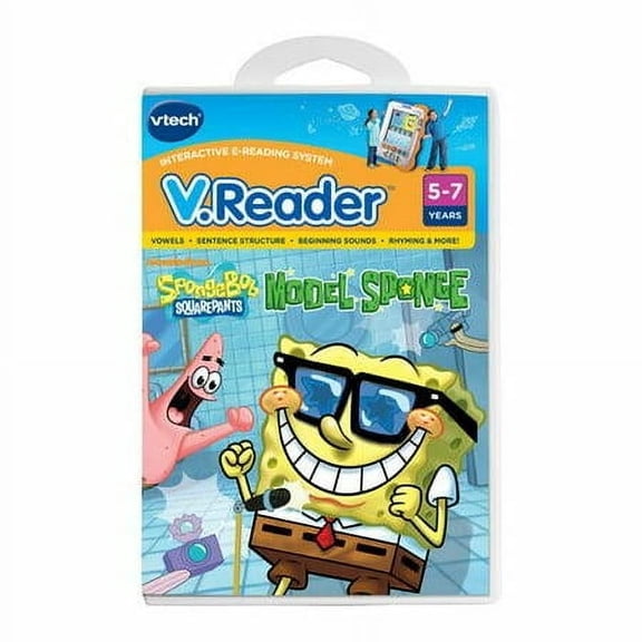 VTech V.Reader Interactive E-Reading System Cartridge, SpongeBob SquarePants