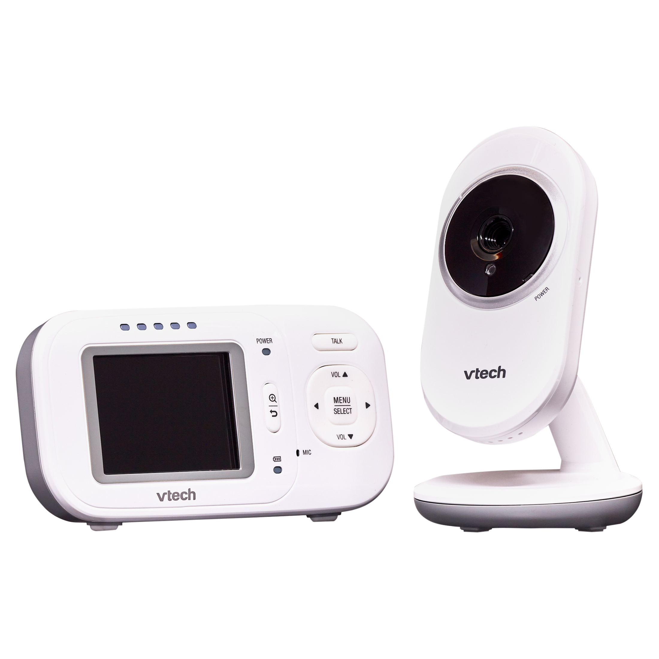 VTech VM320 2.4" Video Baby Monitor with Full-Color and Automatic Night Vision, White - image 1 of 8
