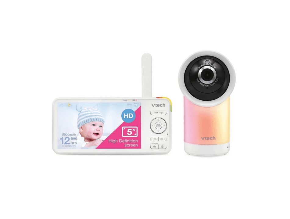 VTech VT 5" Video Baby Monitor with 2 Parent Units, White