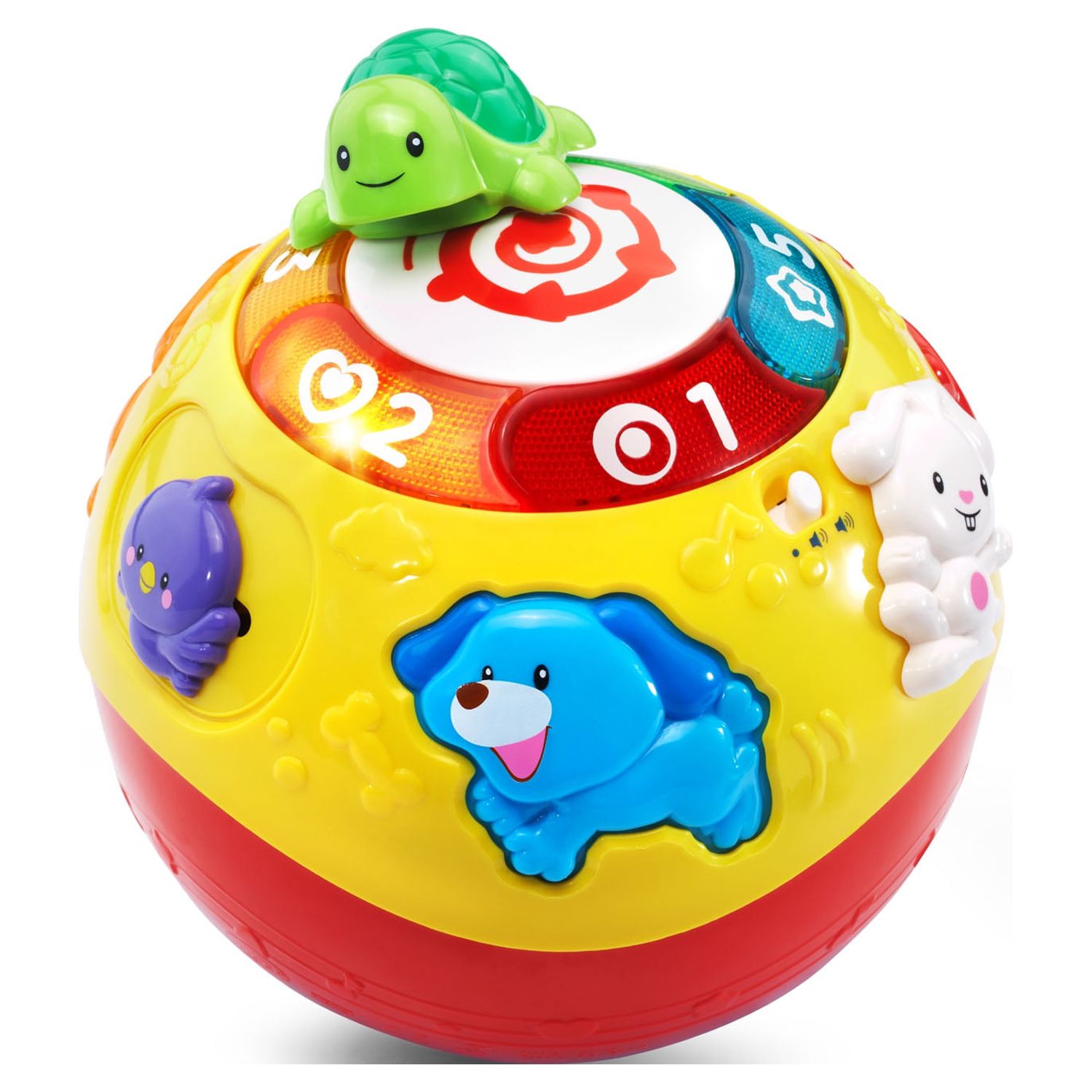 VTech Wiggle and Crawl Ball for Babies and Toddlers, Encourages Motor Skills, Teaches Shapes & Colors - image 1 of 10