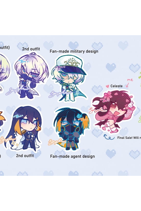VTuber Acrylic 1.5" Keychain (1 keychain)
