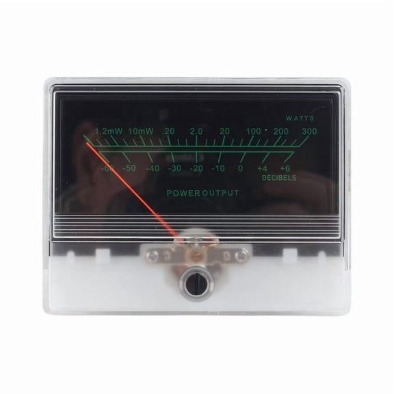 VU Level Meter Stereo Preamp Tube Amplifier Board Indicator DB Preamp Audio Power Meter with Driver Backlit Pointer B