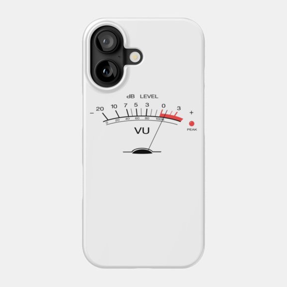 VU Meter Audio Gear Case for Apple iPhone 11 12 13 14 15 16 17 Pro Max