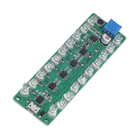 VU Meter Reverse Connection Protection Voice Control Prevent Burning LED Indicates Melody Light for Test Sound Level