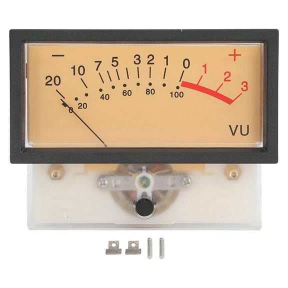 VU Meter Skull Tube Amplifier High Performance VU Level Meter for Table Power Discharge Flat, Ideal for DIY