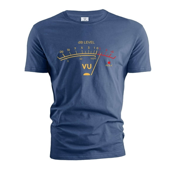 VU Meter Sound Level Studio T-Shirt Music retro Audio Engineer Recording T-Shirt