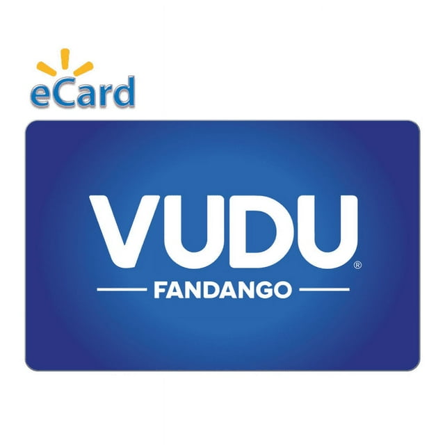 VUDU 25 Gift Card eGift Card