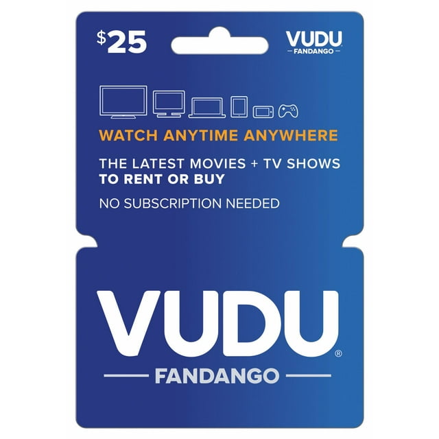 VUDU 25 Gift Card