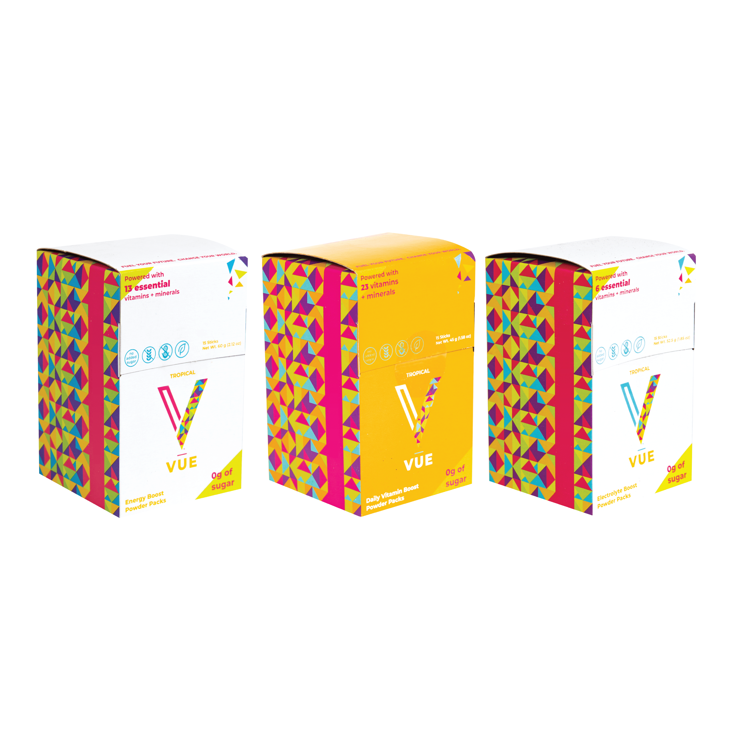 VUE Complete Performance Drink Mix Packets, Vitamin Powder for Water