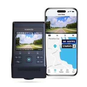 VUEROID S1 4K Infinite 4K Front Dash Cam, 5GHz Wi-Fi, GPS, STARVIS 2