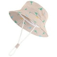 thumbnail image 1 of VUHXZWAF Baby Sun Hat Toddler Bucket Hat Summer Kids Beach Outdoor Adjustable Strap Cap Size 1-2 Years, 1 of 2