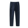 thumbnail image 1 of VUHXZWAF Boys Dress Pants Kids Straight Leg Casual Trousers with Pockets Everyday Wear Size 6-7 Years, 1 of 4