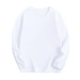 thumbnail image 1 of VUHXZWAF Boys Long Sleeve Shirts Kids Cotton Crewneck T Shirts Soft Lightweight Tee Tops Size 6-7 Years, 1 of 4