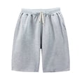 thumbnail image 1 of VUHXZWAF Boys Shorts Elastic Waist Drawstring Lightweight Loose Fit Shorts with Pockets Size 8-9 Years, 1 of 4