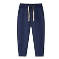 thumbnail image 1 of VUHXZWAF Boys' Sweatpants Elastic Waist Teens Athletic Pants with Pockets and Drawstring Size 7-8Years, 1 of 3