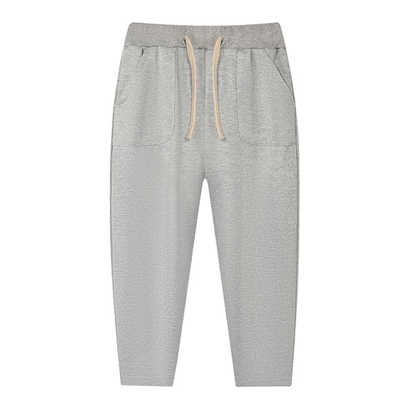 VUHXZWAF Boys' Sweatpants Elastic Waist Teens Athletic Pants with Pockets and Drawstring Size 7-8Years