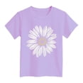 thumbnail image 1 of VUHXZWAF Girl Shirts Graphic Tees Crew Neck Short Sleeve Summer Tops Kids Trendy Clothes Size 18-24 Months, 1 of 3