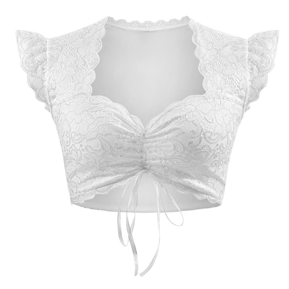 VUHXZWAF Girls Clothes Going Out Crop Tops Short Sleeve V Neck Ruffle Button Down Shirts Size 7-8 Years