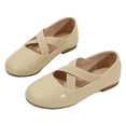 thumbnail image 1 of VUHXZWAF Girls Dress Shoes Toddler Flower Kids Ballet Flat Footwear School Wedding Party Shoes Size 1.5, 1 of 4