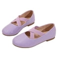 thumbnail image 1 of VUHXZWAF Girls Dress Shoes Toddler Flower Kids Ballet Flat Footwear School Wedding Party Shoes Size 11, 1 of 4