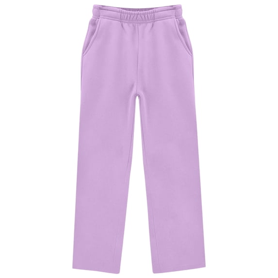 VUHXZWAF Girls Sweatpants Wide Leg Pants Joggers Drawstring Waist Loose Straight Trackpants Size 11-12 Years